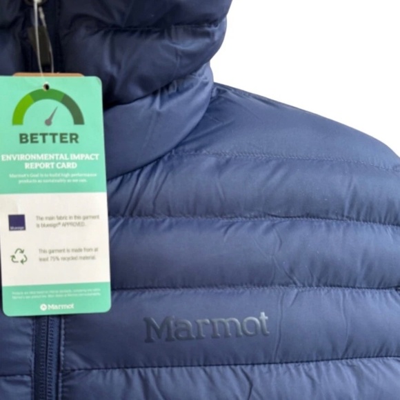 Marmot Echo Featherless Hoody Jacket Coat Arcric Navy Blue Men’s XL - Picture 3 of 4